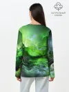Лонгслив женский. Хлопок / GREEN SPACE | ЗЕЛЁНЫЙ КОСМОС