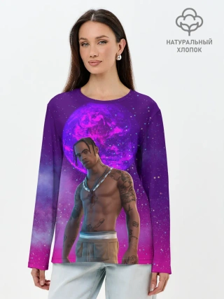 Лонгслив женский. Хлопок / Travis Scott, Fortnite