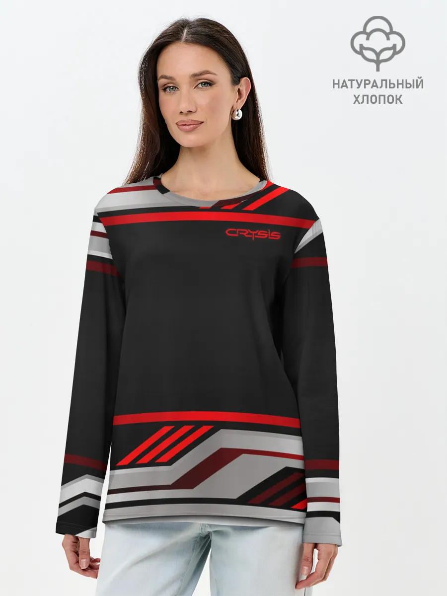 Лонгслив женский. Хлопок / Crysis