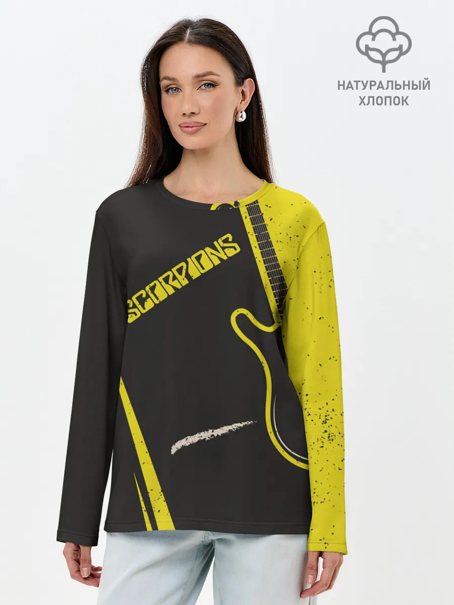 Лонгслив женский. Хлопок / Scorpions