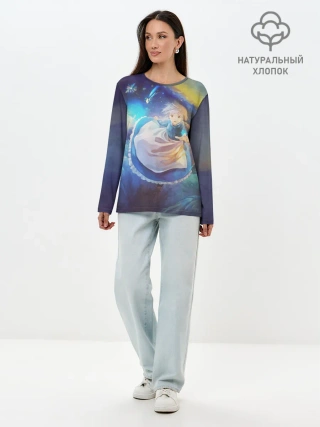 Лонгслив женский. Хлопок / Софи