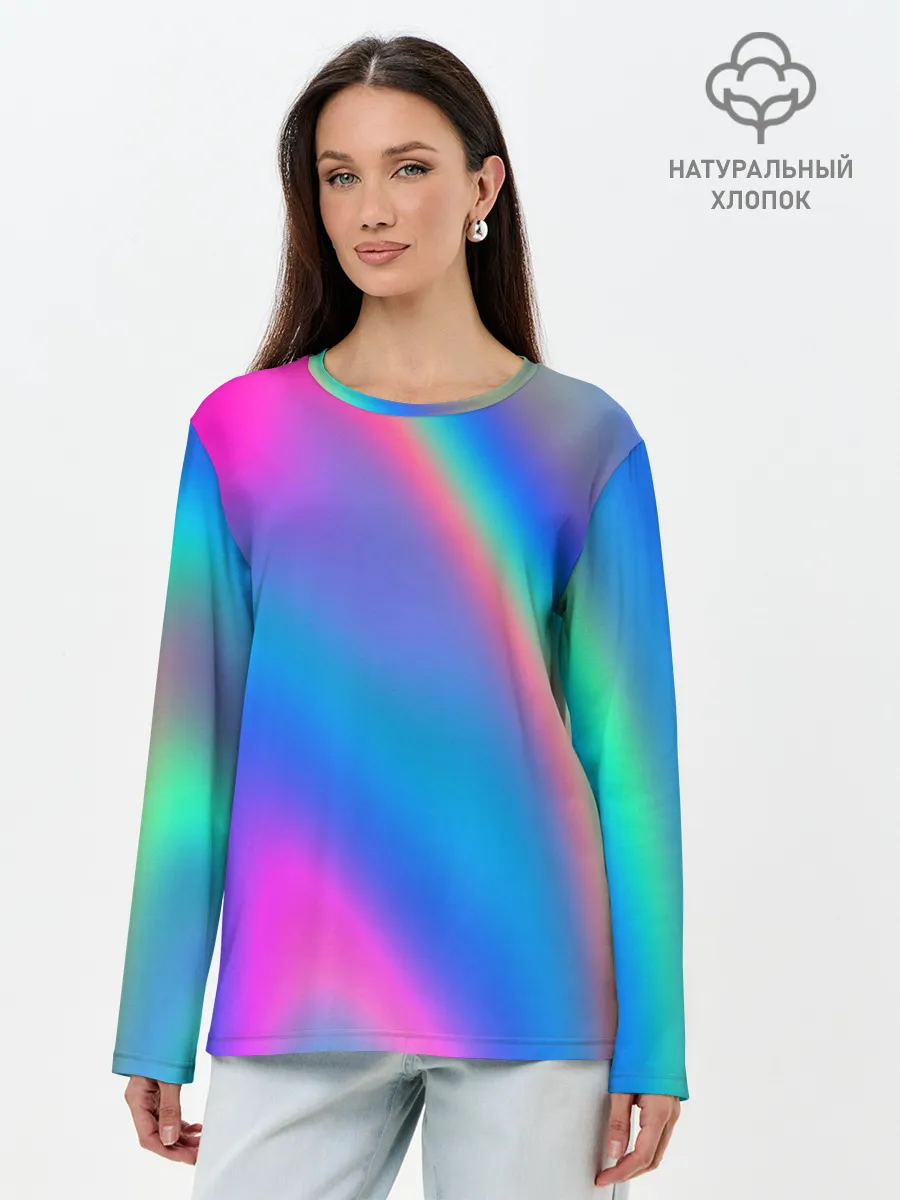 Лонгслив женский. Хлопок / GRADIENT