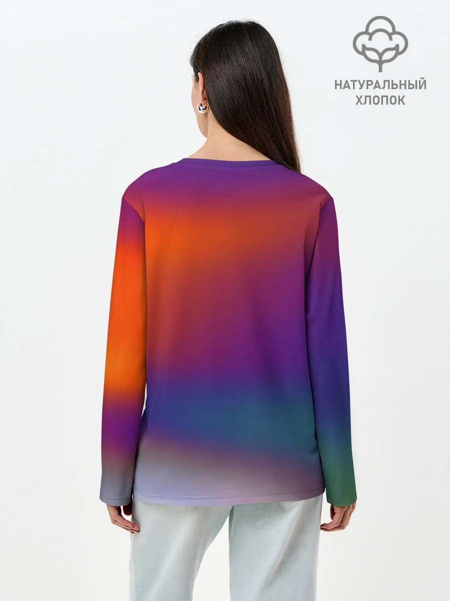 Лонгслив женский. Хлопок / GRADIENT