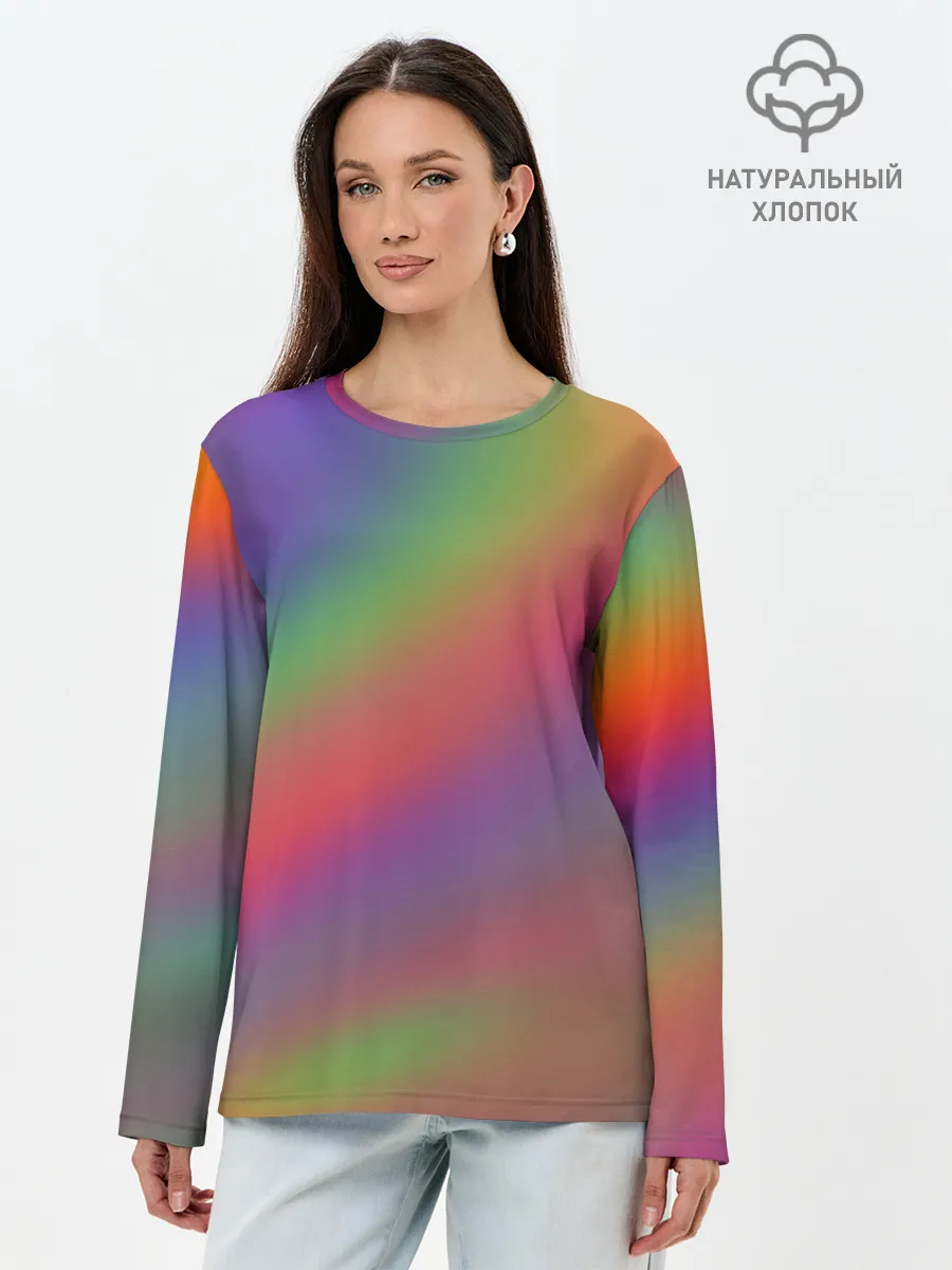 Лонгслив женский. Хлопок / ГРАДИЕНТ