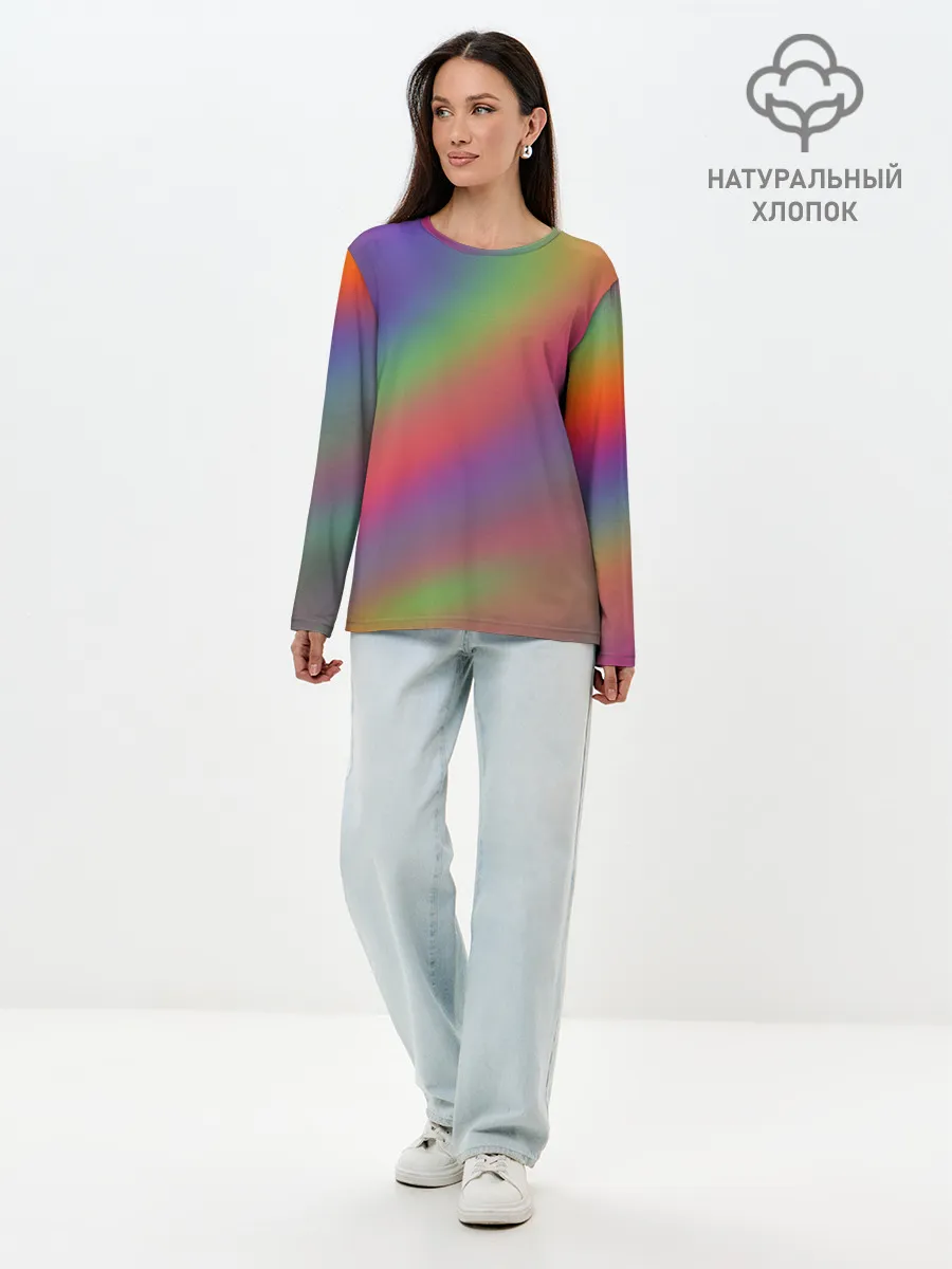 Лонгслив женский. Хлопок / ГРАДИЕНТ