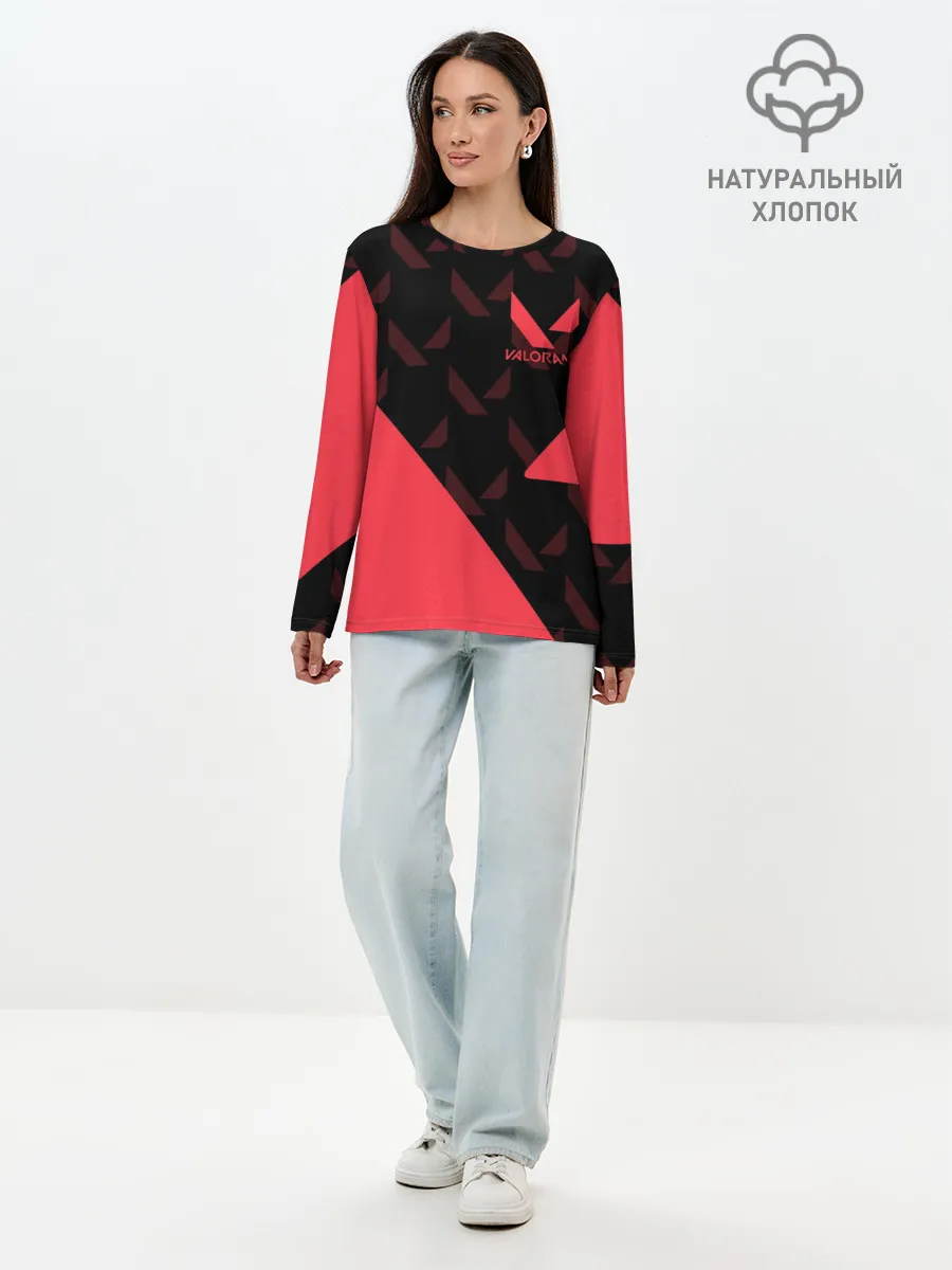 Лонгслив женский. Хлопок / VALORANT