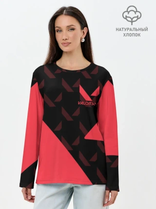 Лонгслив женский. Хлопок / VALORANT