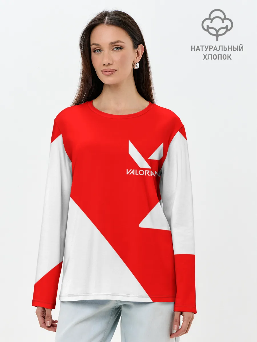 Лонгслив женский. Хлопок / VALORANT