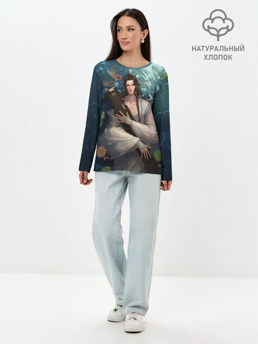 Лонгслив женский. Хлопок / Лань Чжань