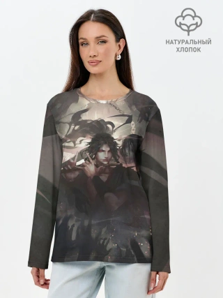 Лонгслив женский. Хлопок / Вэй Ин