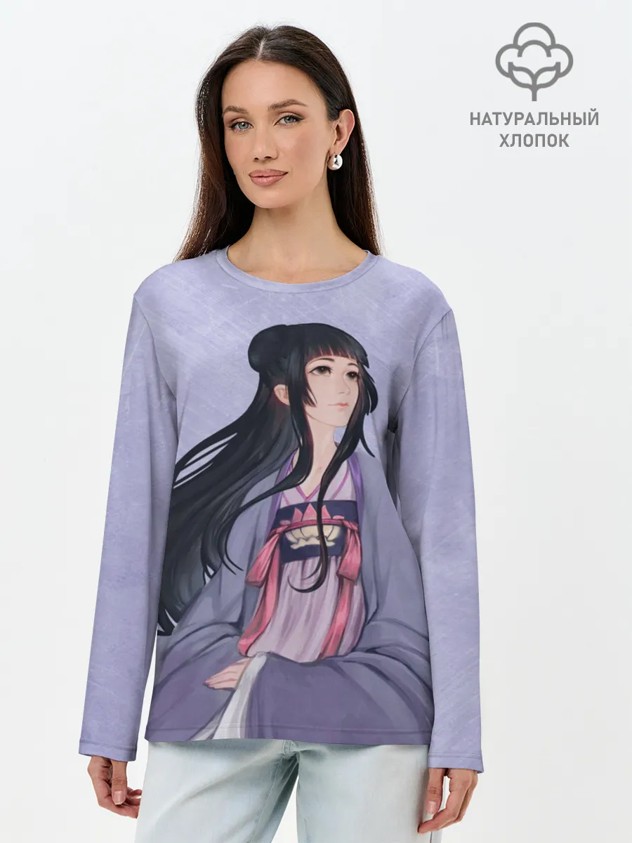 Лонгслив женский. Хлопок / Цзян Яньли