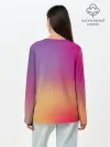 Лонгслив женский. Хлопок / Unicorn gradient