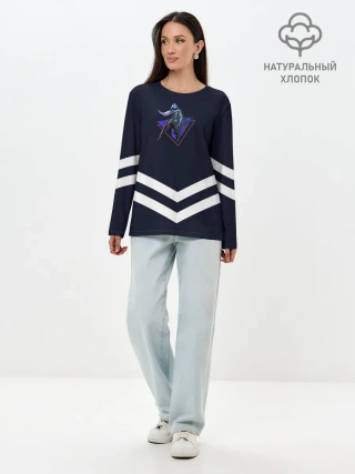 Лонгслив женский. Хлопок / Valorant