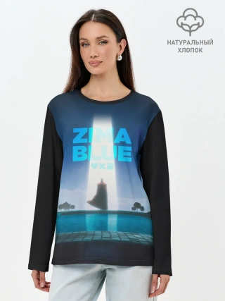 Лонгслив женский. Хлопок / Zima Blue