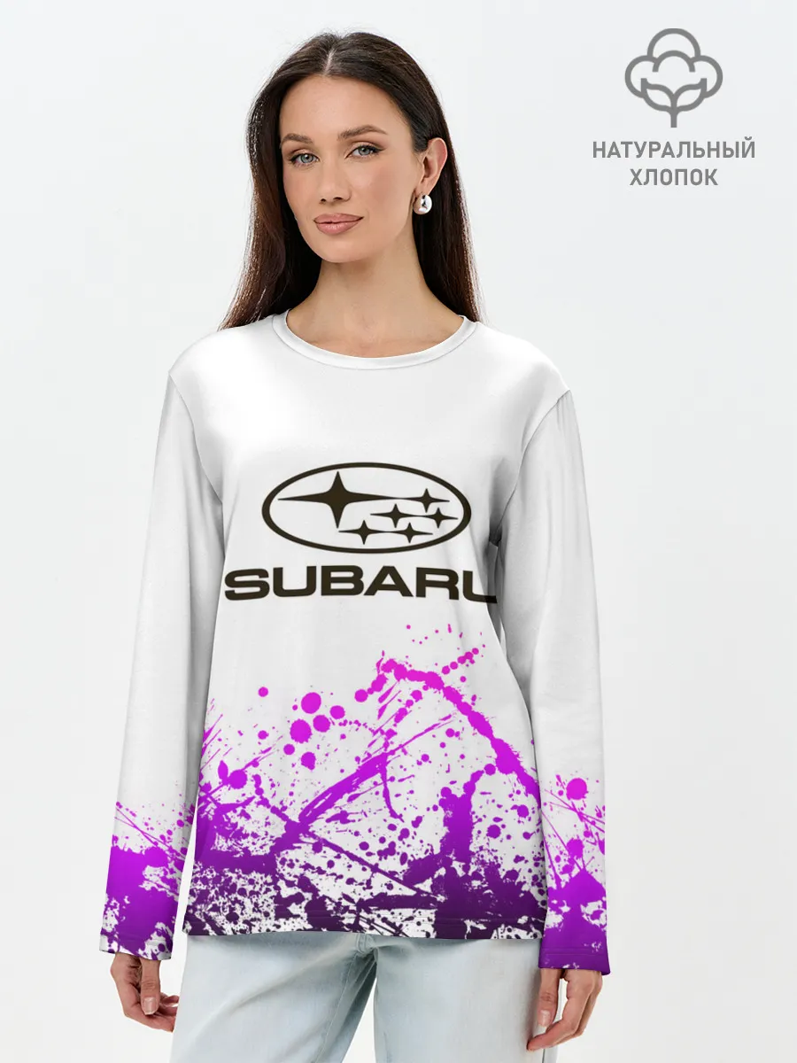 Лонгслив женский. Хлопок / SUBARU