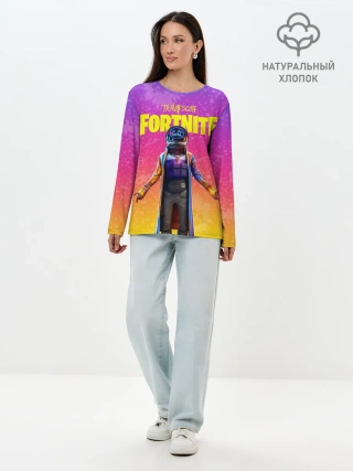 Лонгслив женский. Хлопок / TRAVIS SCOTT+FORTNITE