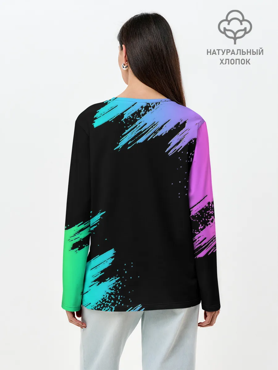 Лонгслив женский. Хлопок / Marshmello