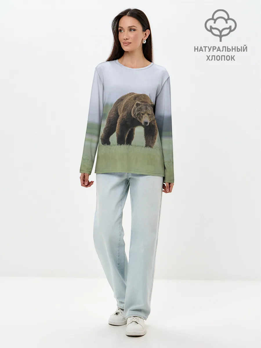 Лонгслив женский. Хлопок / Россия