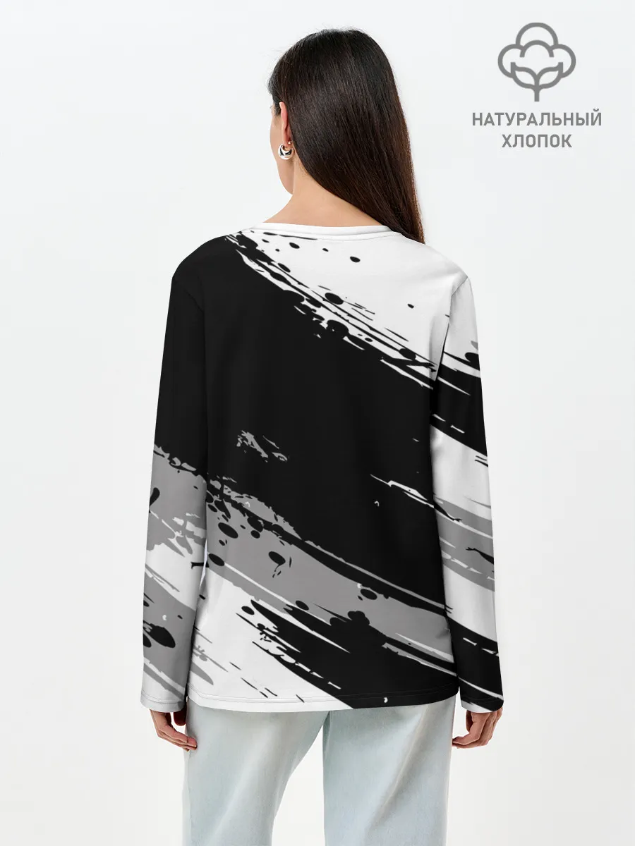 Лонгслив женский. Хлопок / Mitsubishi