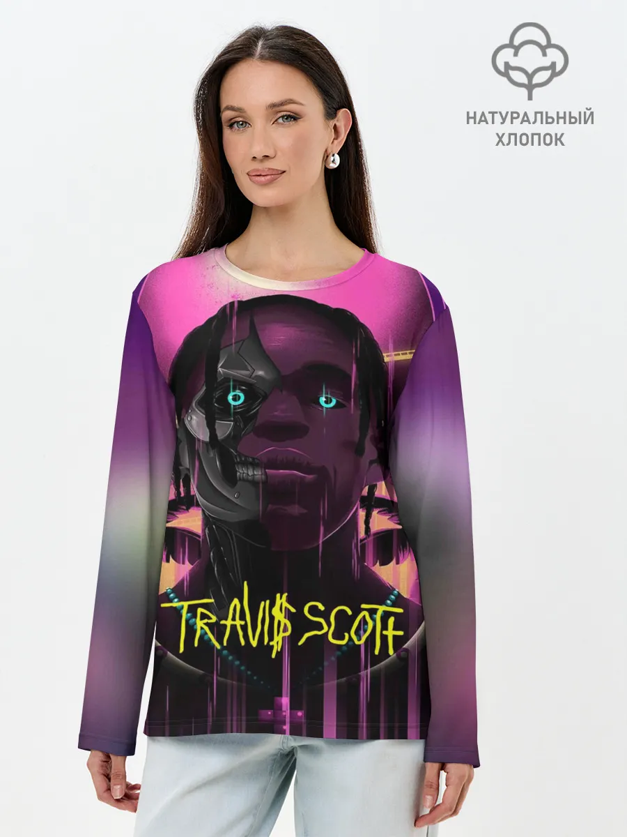Лонгслив женский. Хлопок / TRAVIS SCOTT+FORTNITE