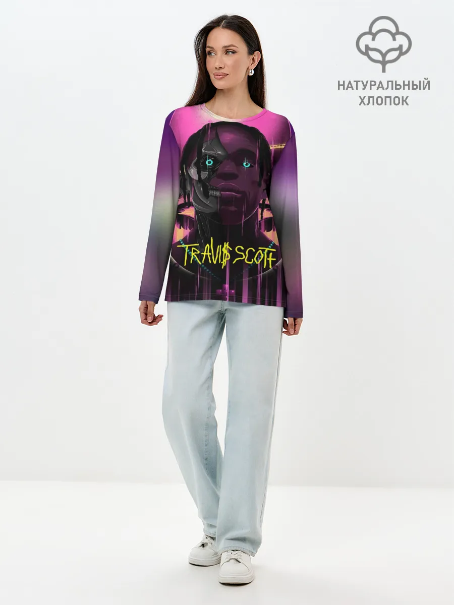 Лонгслив женский. Хлопок / TRAVIS SCOTT+FORTNITE