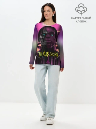 Лонгслив женский. Хлопок / TRAVIS SCOTT+FORTNITE
