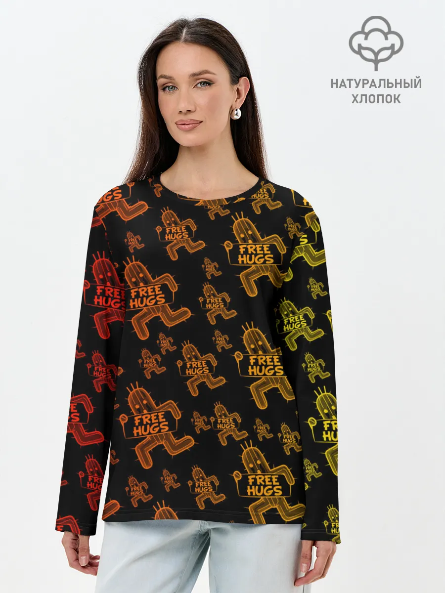 Лонгслив женский. Хлопок / Final Fantasy