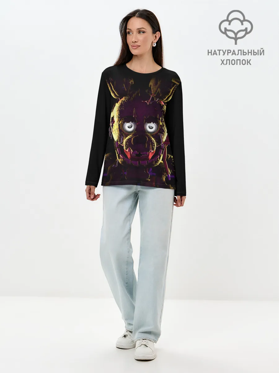 Лонгслив женский. Хлопок / FNAF [2]