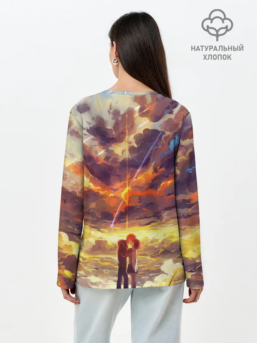 Лонгслив женский. Хлопок / Кимино Аниме
