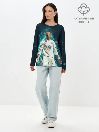 Лонгслив женский. Хлопок / Роналдо