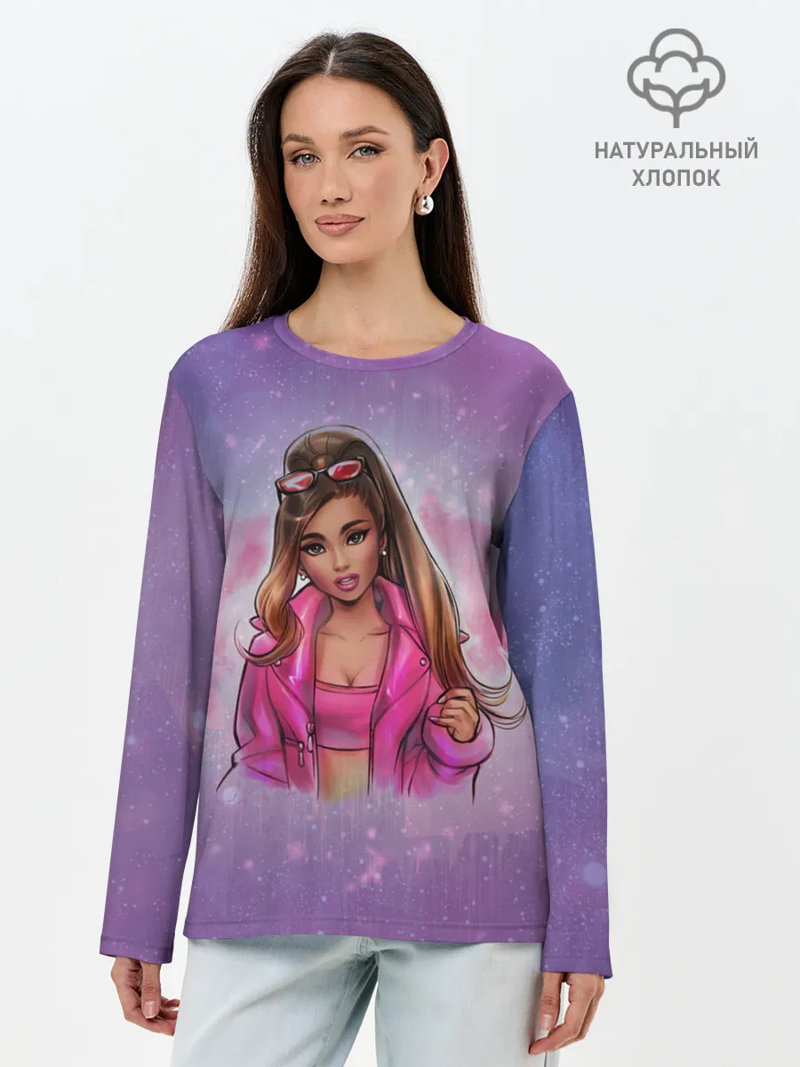Лонгслив женский. Хлопок / Ariana Grande