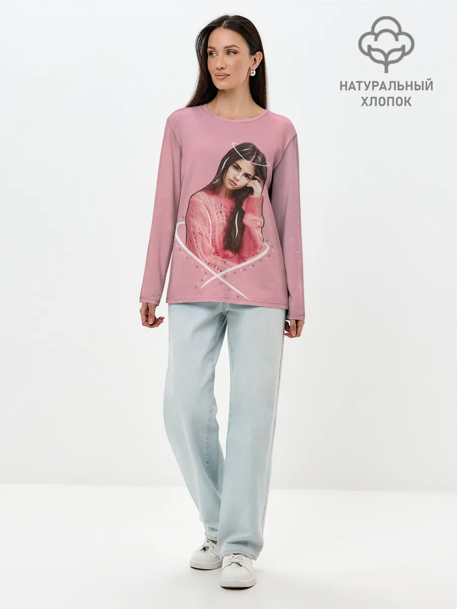 Лонгслив женский. Хлопок / Селена