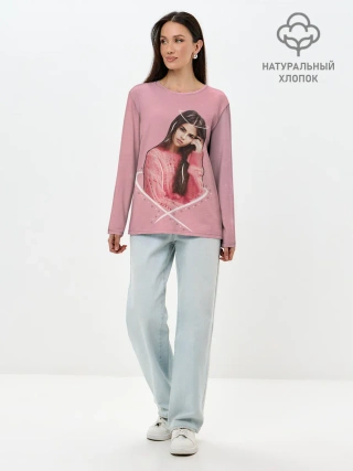 Лонгслив женский. Хлопок / Селена