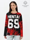 Лонгслив женский. Хлопок / HENTAI [02]