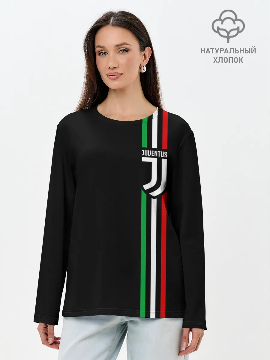 Лонгслив женский. Хлопок / JUVENTUS / ЮВЕНТУС