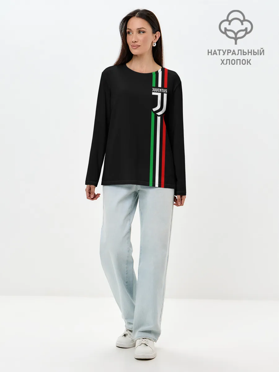 Лонгслив женский. Хлопок / JUVENTUS / ЮВЕНТУС