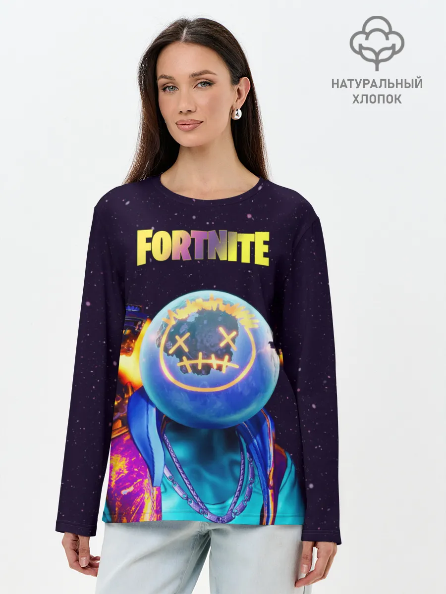 Лонгслив женский. Хлопок / Astro Jack Fortnite