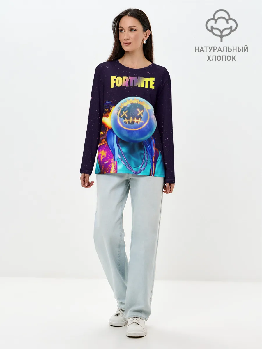 Лонгслив женский. Хлопок / Astro Jack Fortnite