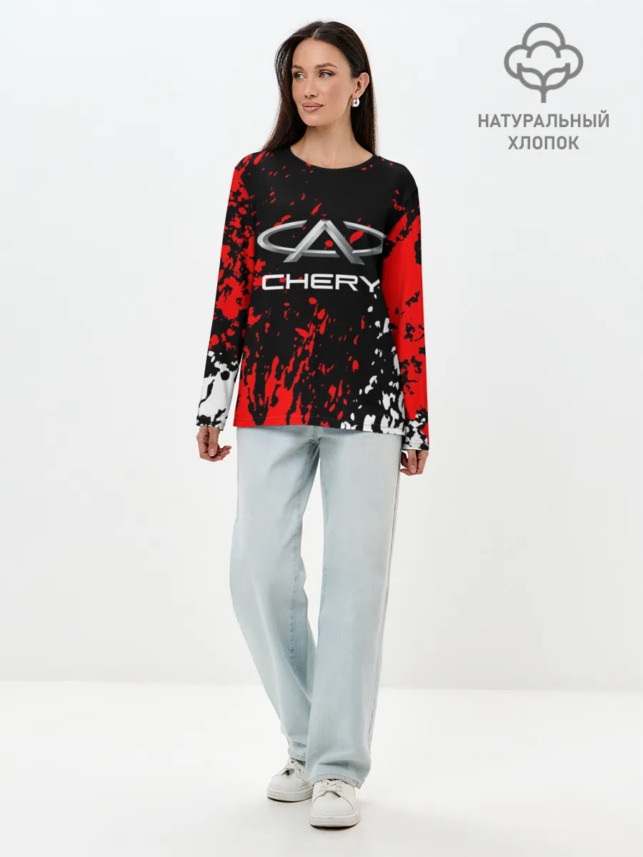 Лонгслив женский. Хлопок / CHERY