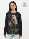 Лонгслив женский. Хлопок / Принцесса Мононоке