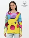 Лонгслив женский. Хлопок / Pokemon bros
