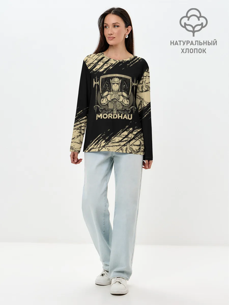 Лонгслив женский. Хлопок / Mordhau