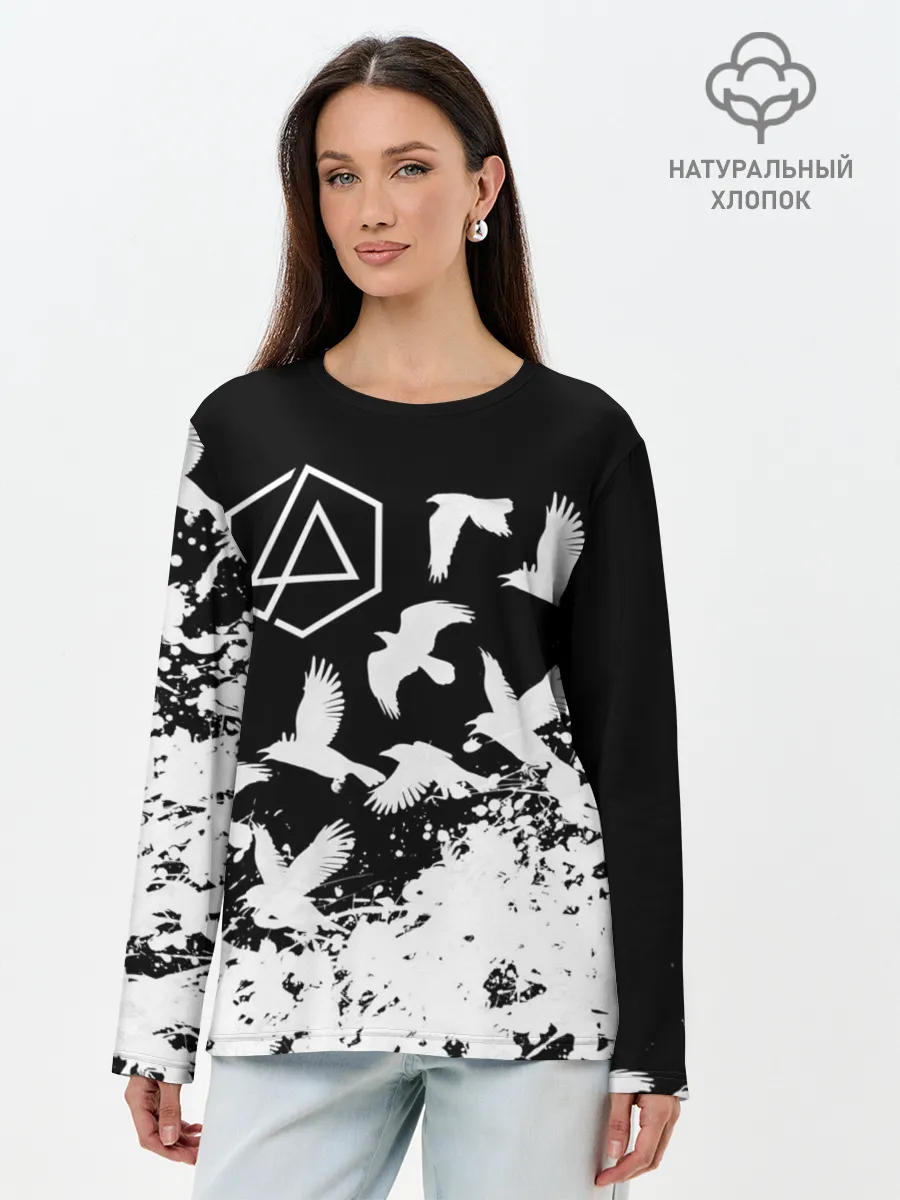 Лонгслив женский. Хлопок / LINKIN PARK [1]