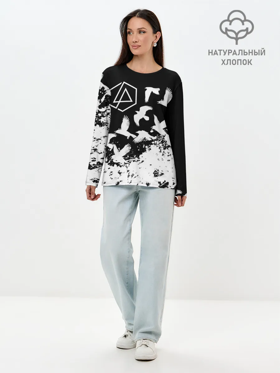 Лонгслив женский. Хлопок / LINKIN PARK [1]