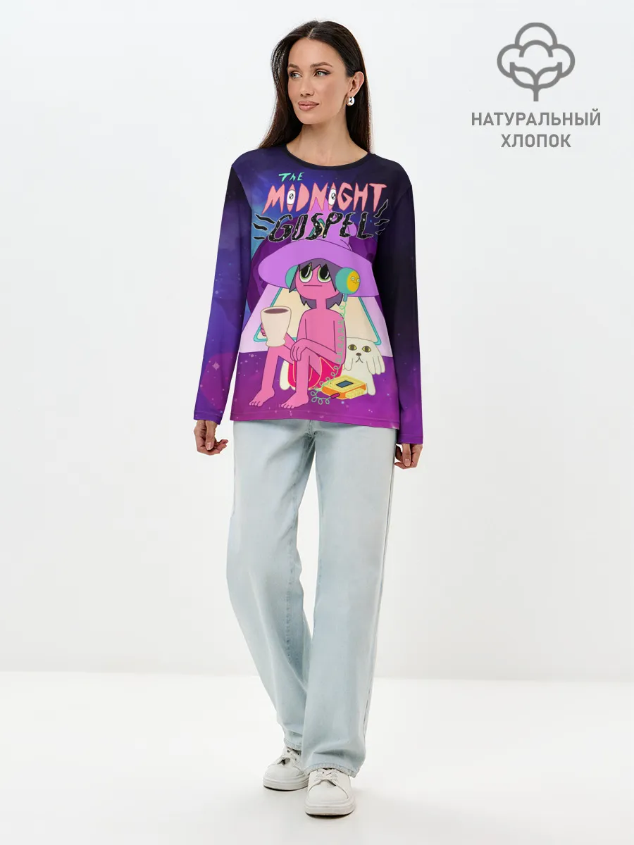 Лонгслив женский. Хлопок / The Midnight Gospel