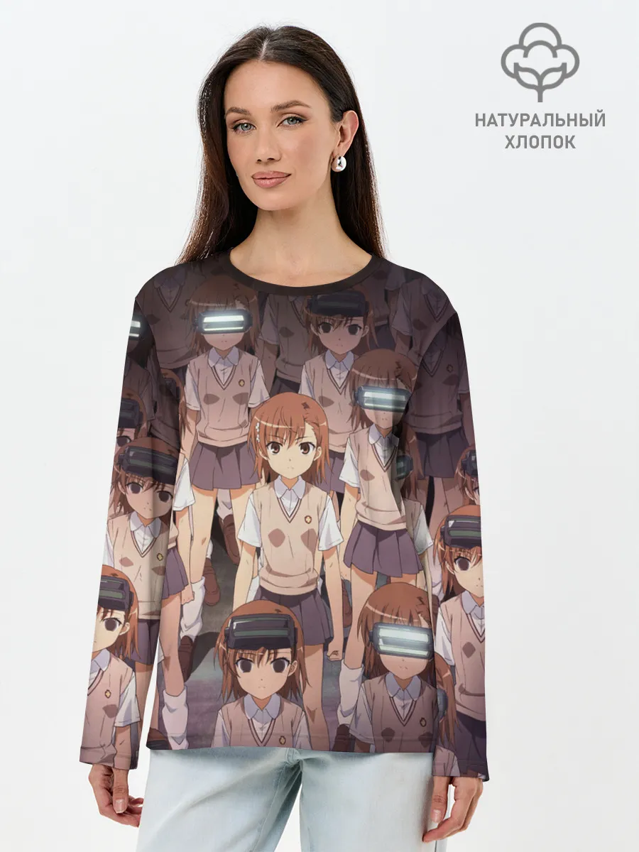 Лонгслив женский. Хлопок / Railgun