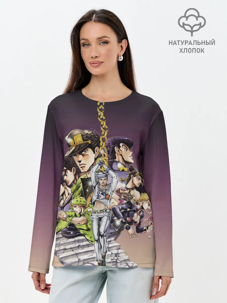 Лонгслив женский. Хлопок / Jo Jo