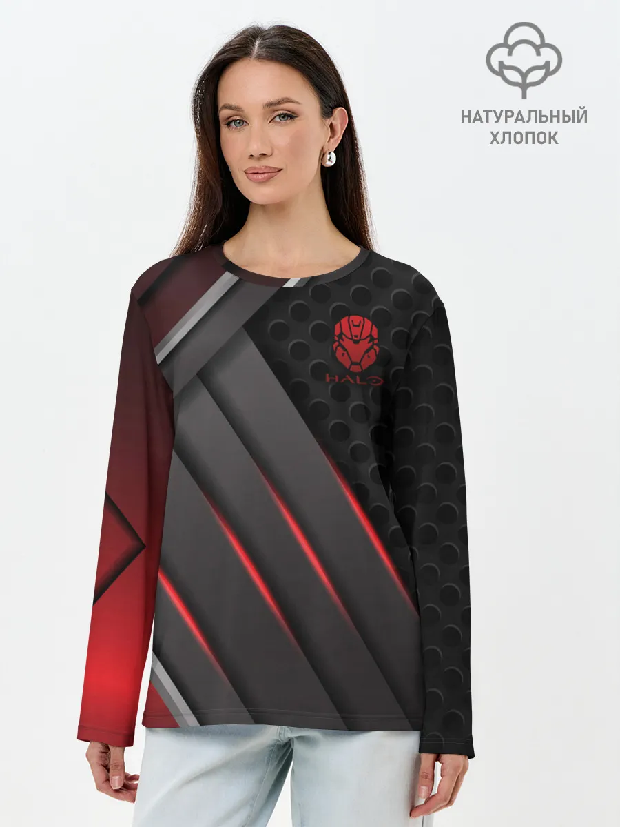 Лонгслив женский. Хлопок / Halo