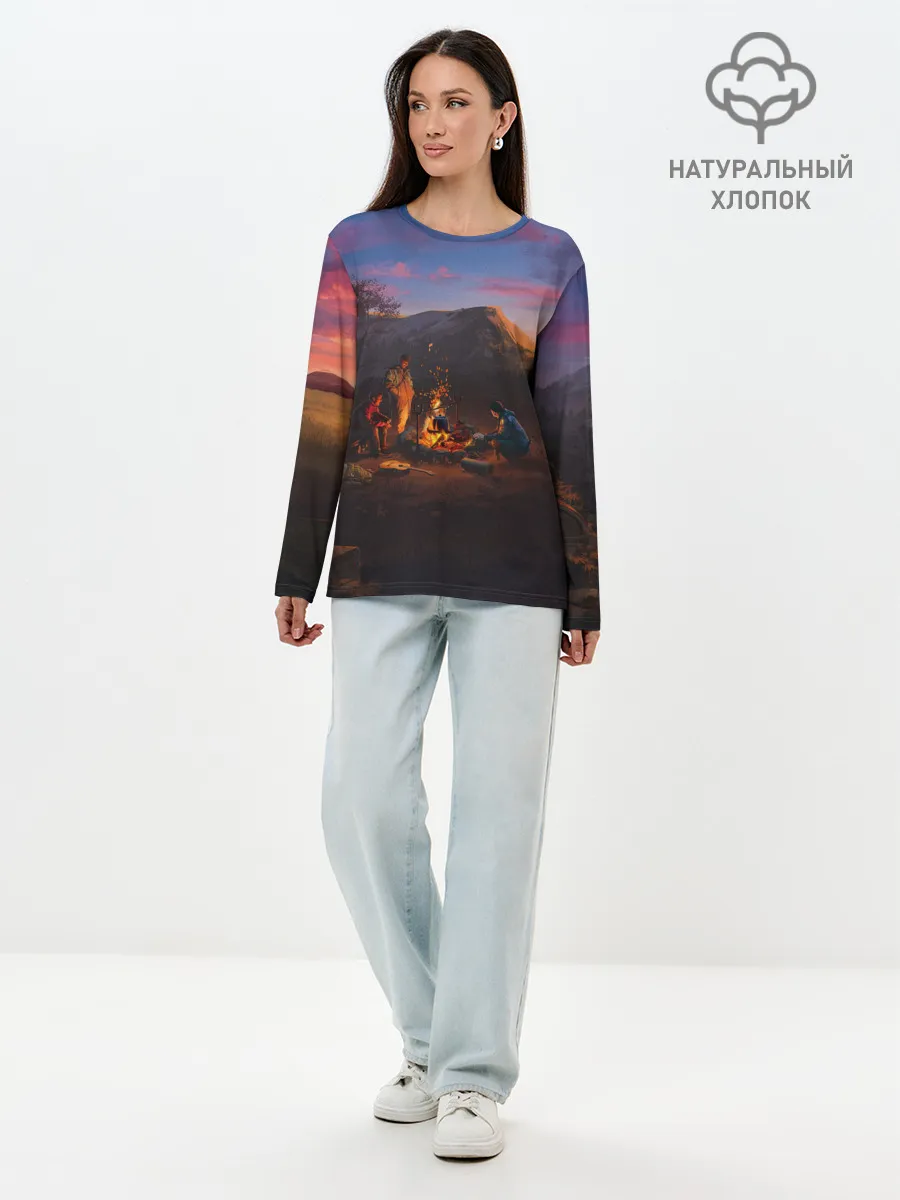Лонгслив женский. Хлопок / ATOM RPG