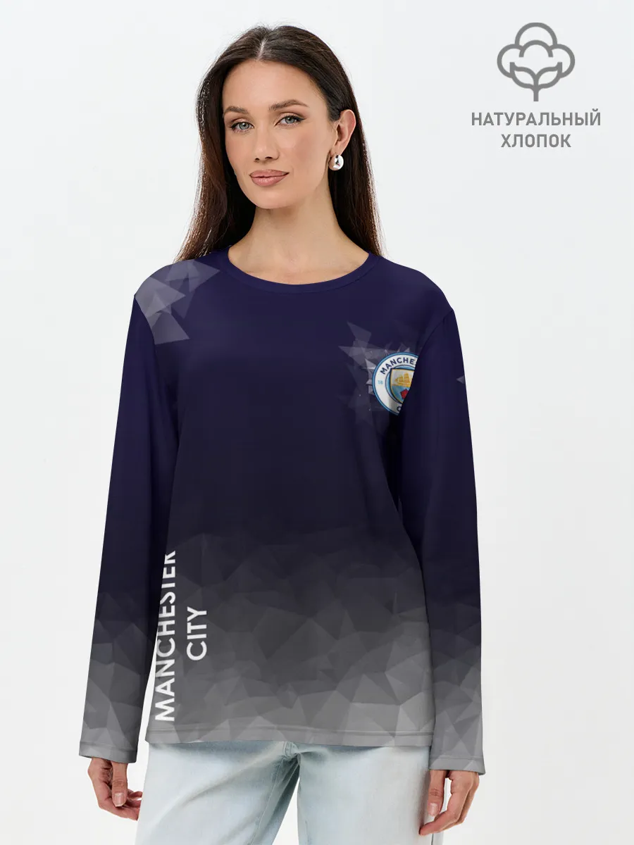 Лонгслив женский. Хлопок / Manchester City